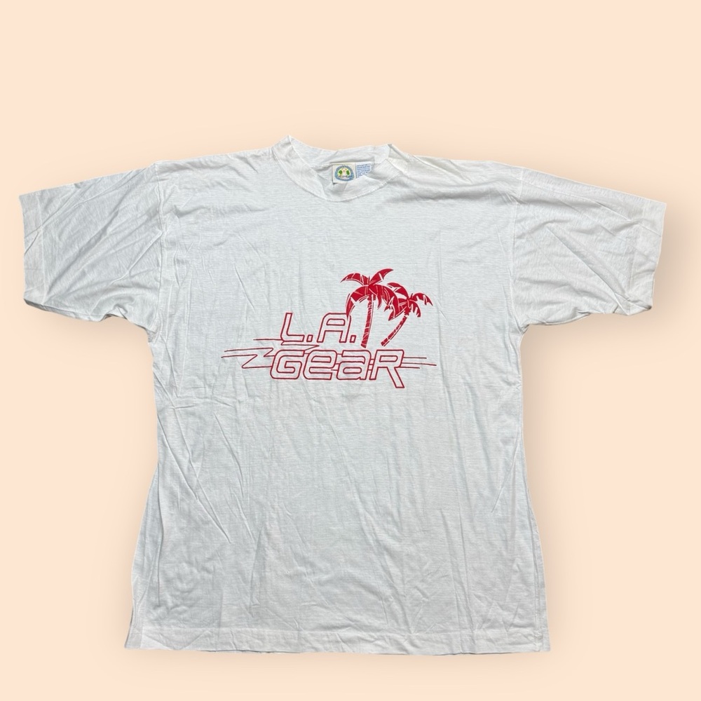 Vintage L.A. Gear T Shirt 1990s Men’s 2XL White Vtg 90s